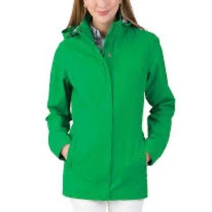 Green rain jacket - small